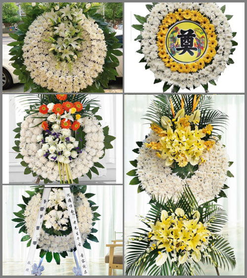 河南南阳新野县上庄乡陈家道村花圈速递